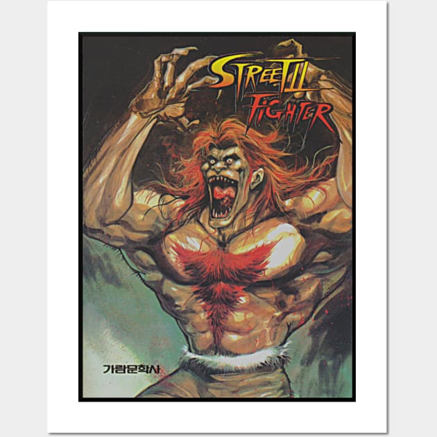 Blanka - Korean Street Fighter 2 Manga Wall Art by retroworldkorea